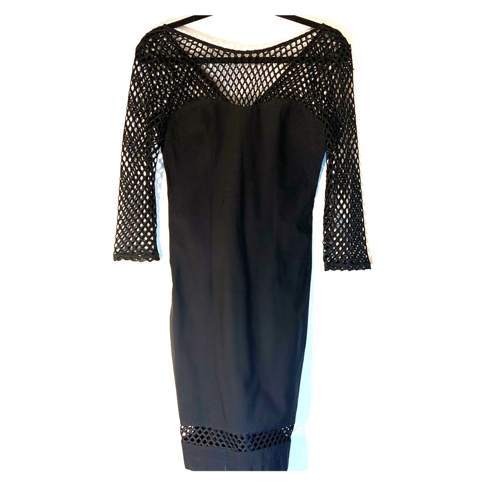 MARIA BIANCA Nero silk bodycon dress size medium